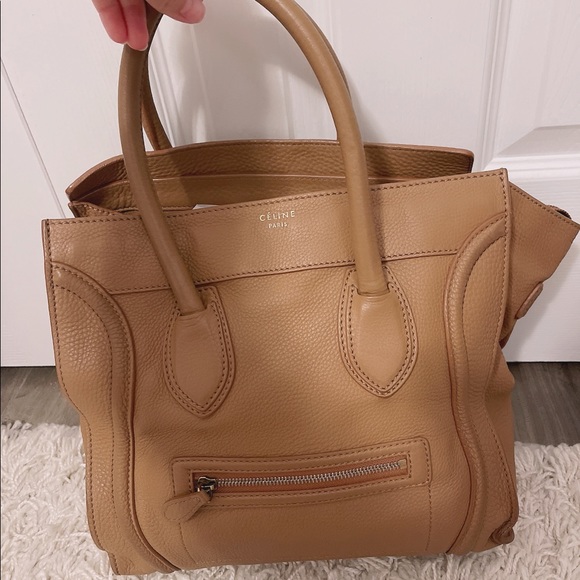 Celine Nano Luggage Bag in Tan - Picture 2 of 7